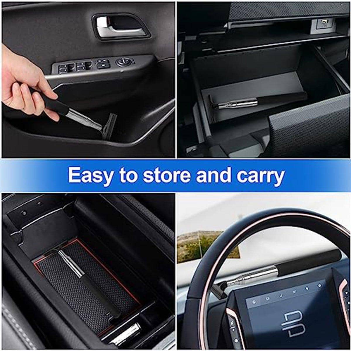 Retractable Car Mirror Wiper, Pack of 2 - Pink - view 5