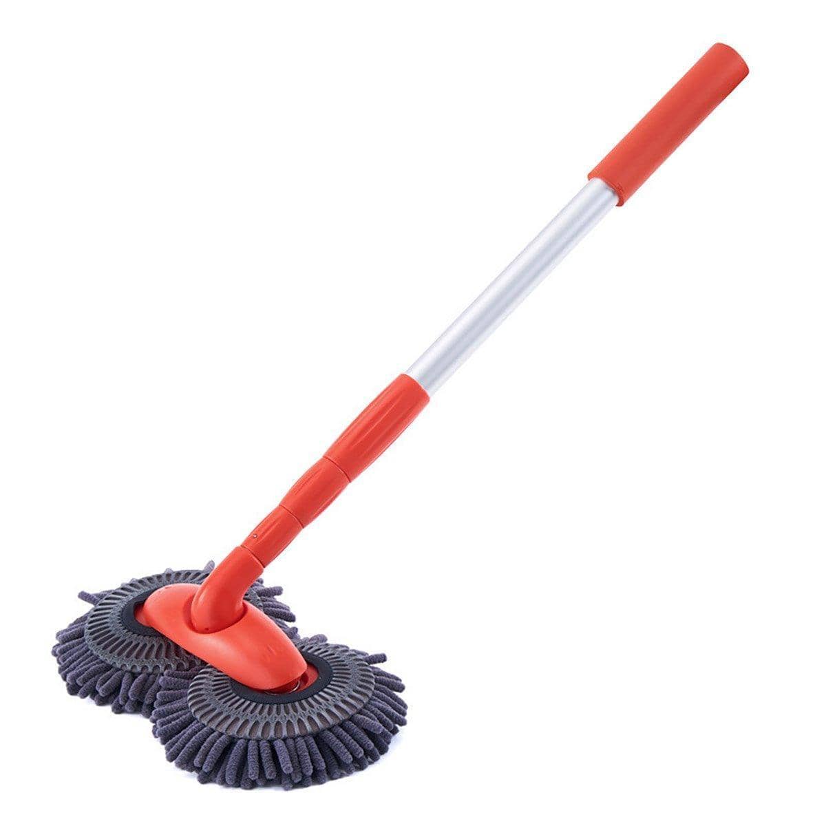 Retractable Double Head Car Cleaning Tool Chenille Wash Mop Rotating Soft Brush - view 2