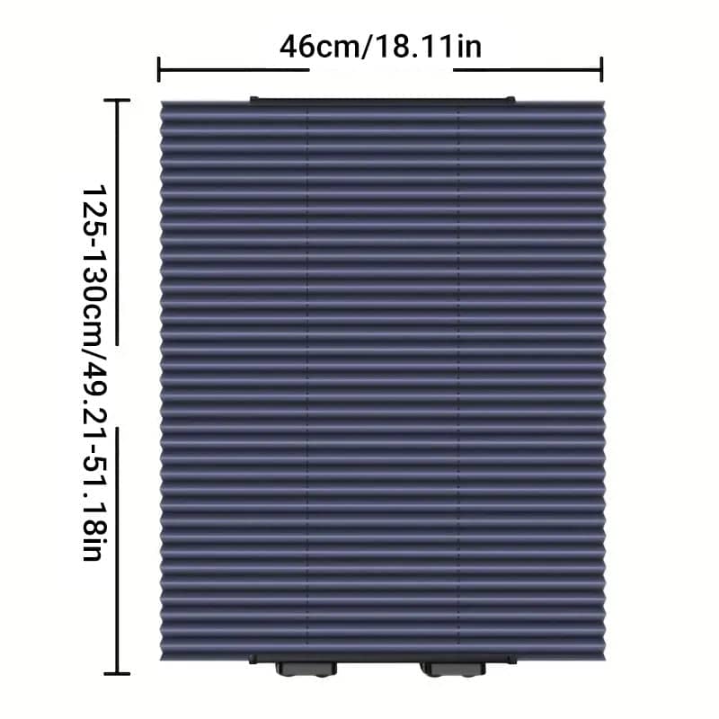Retractable Folding Car Sunshade Blackout Window Curtain with Suction Cups - view 3
