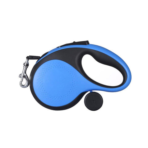 Retractable Pet Leash with Nylon Strap - Blue, 3 m