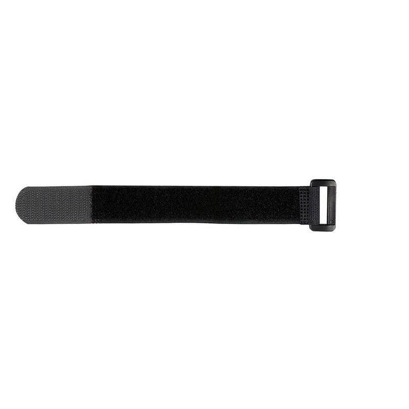 Reusable Hook and Loop Cable Ties, 20 x 200 mm - Black, Pack of 10