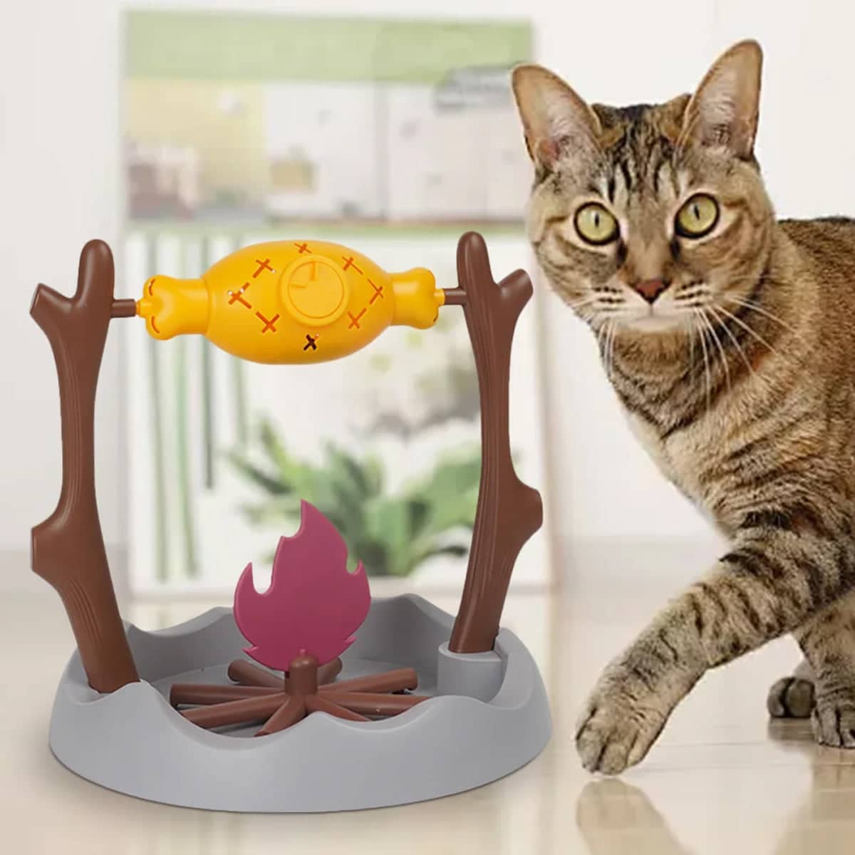 Roast Meat Shaped Slow Feeding Toy for Dogs and Cats - Interactive Pet Puzzle - view 4
