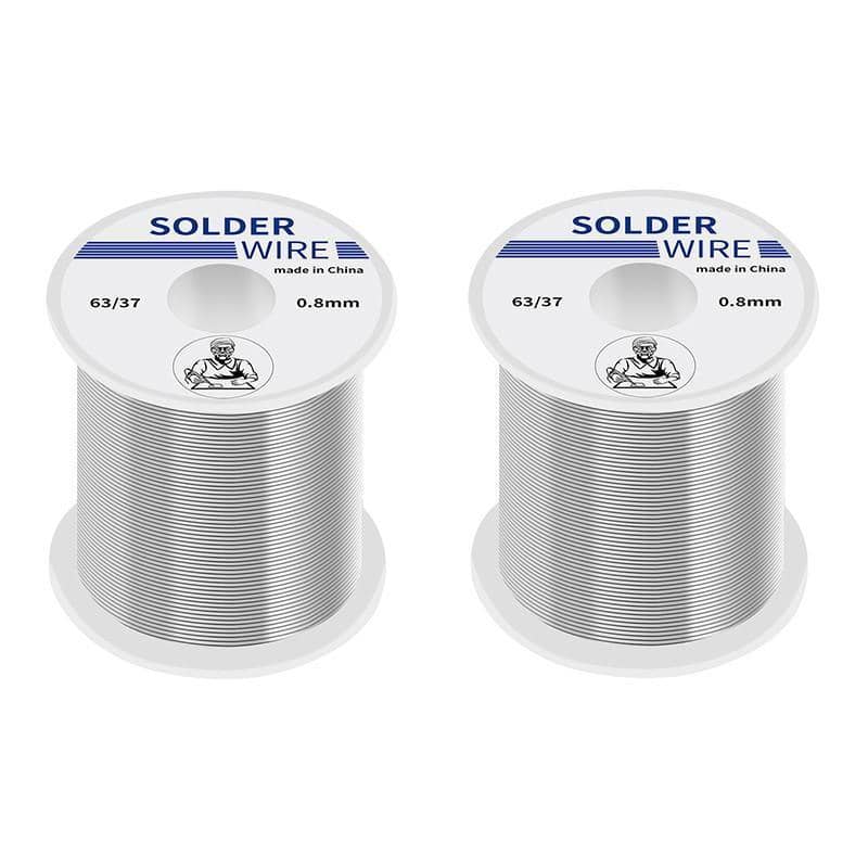 Rosin Core Solder Wire, 0.8 mm 63/37 Tin Lead - 200 g Spool for Electronics - view 3