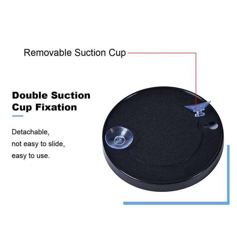 Round Magnifying Makeup Mirror with Suction Cups - 10 Times Magnification - view 4