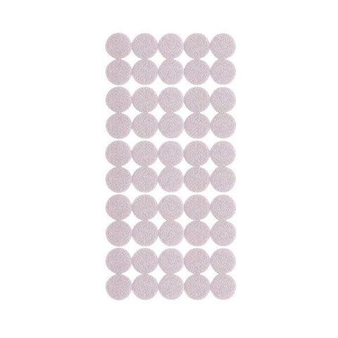 Round Self Adhesive Felt Furniture Pads, Heavy Duty - Beige, Pack of 50