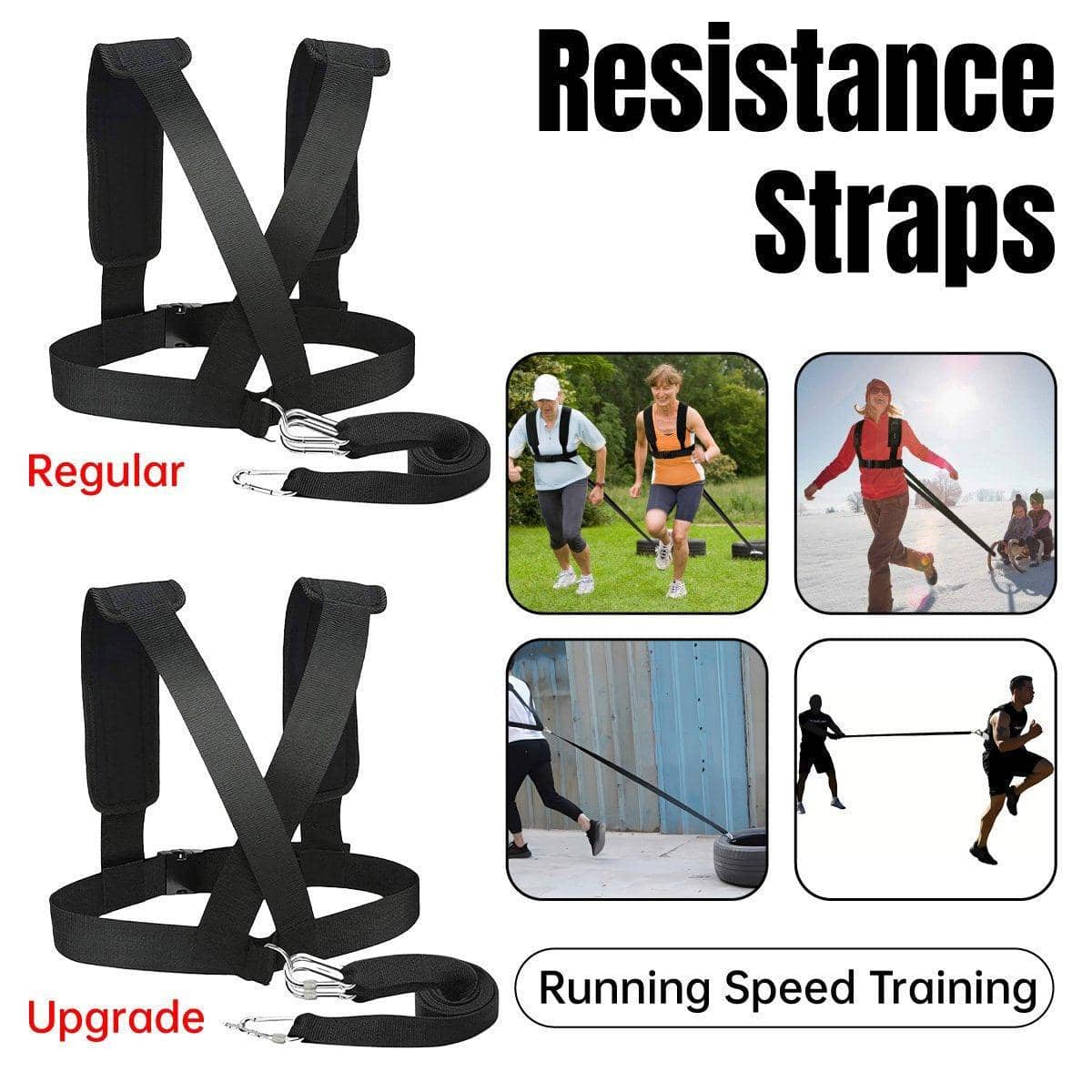 Running Resistance Training Harness Straps - Upgrade Model - view 2