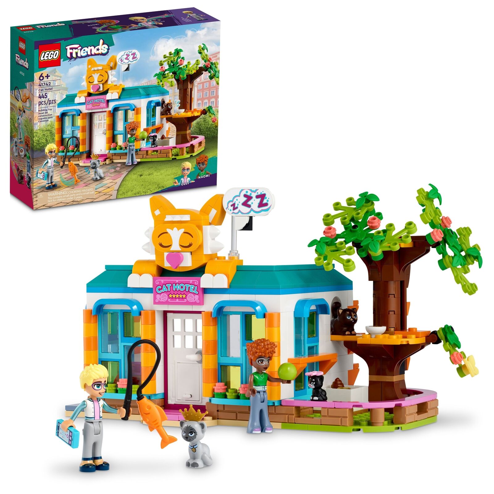 LEGO Friends 41742 Cat Hotel - SuperSaverAU - view 1