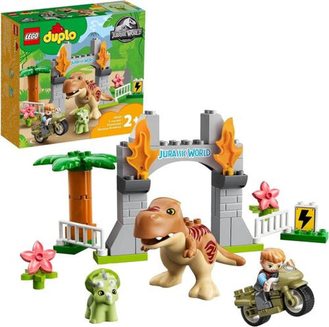 LEGO Duplo 10939 Jurassic World T.Rex & Triceratops Dinosaur Breakout Set - SuperSaverAU - view 1