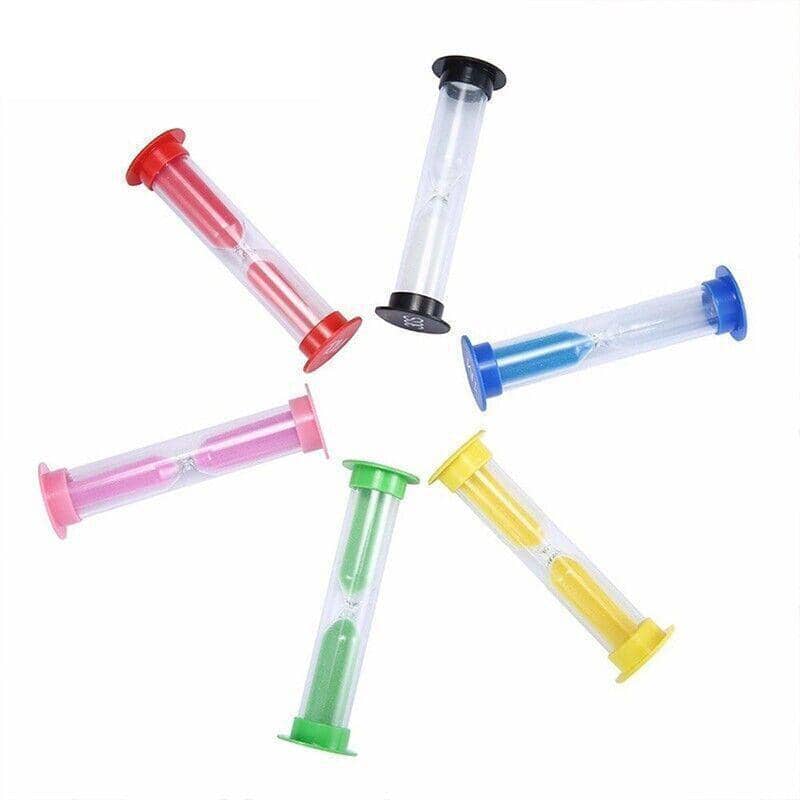 Sand Hourglass Timer Set of 6, 30 Seconds to 10 Minutes, Transparent - view 2