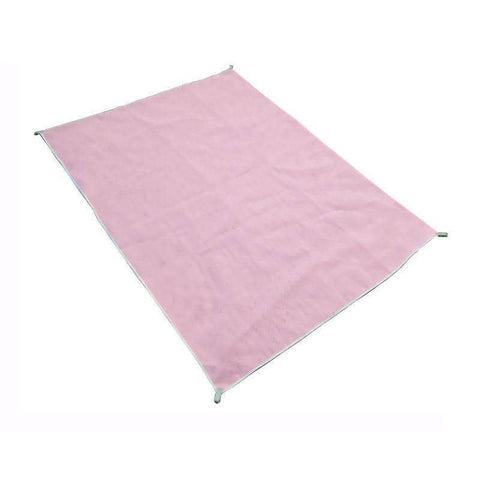 Sand-Resistant Beach Mat, 200 x 200 cm - Pink