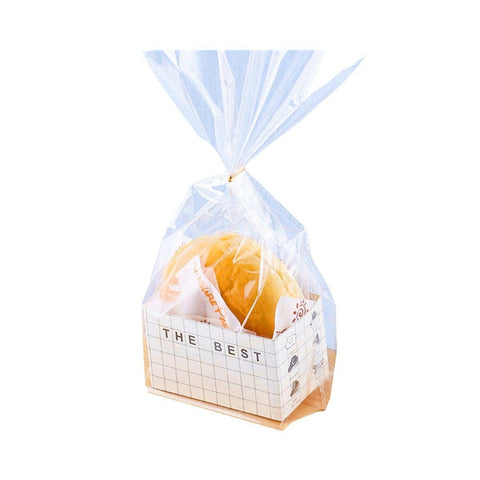 Sandwich Packaging Sets, Pack of 100 - Grid, Small (10 x 6 x 6 cm)