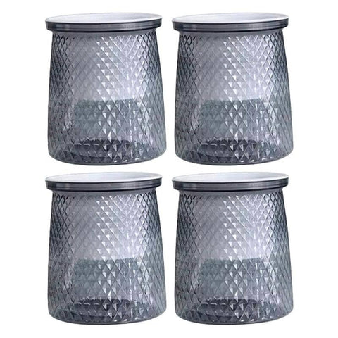Self-Absorbing Hydroponic Planters - 4 Pack, Grey