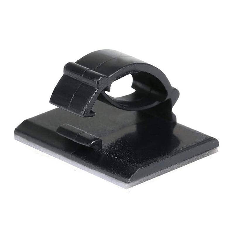 Self-Adhesive Cable Clips Wire Tie Holder, Pack of 100 - Black - view 5