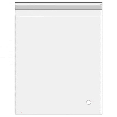 Self-Adhesive Clear OPP Cellophane Bags with Air Hole - 40 x 46 cm with 4 cm Flap, Pack of 100
