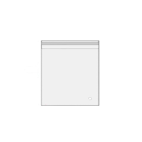 Self-Adhesive Clear OPP Cellophane Bags with Air Hole - 6 x 6 cm with 2 cm Flap, Pack of 100