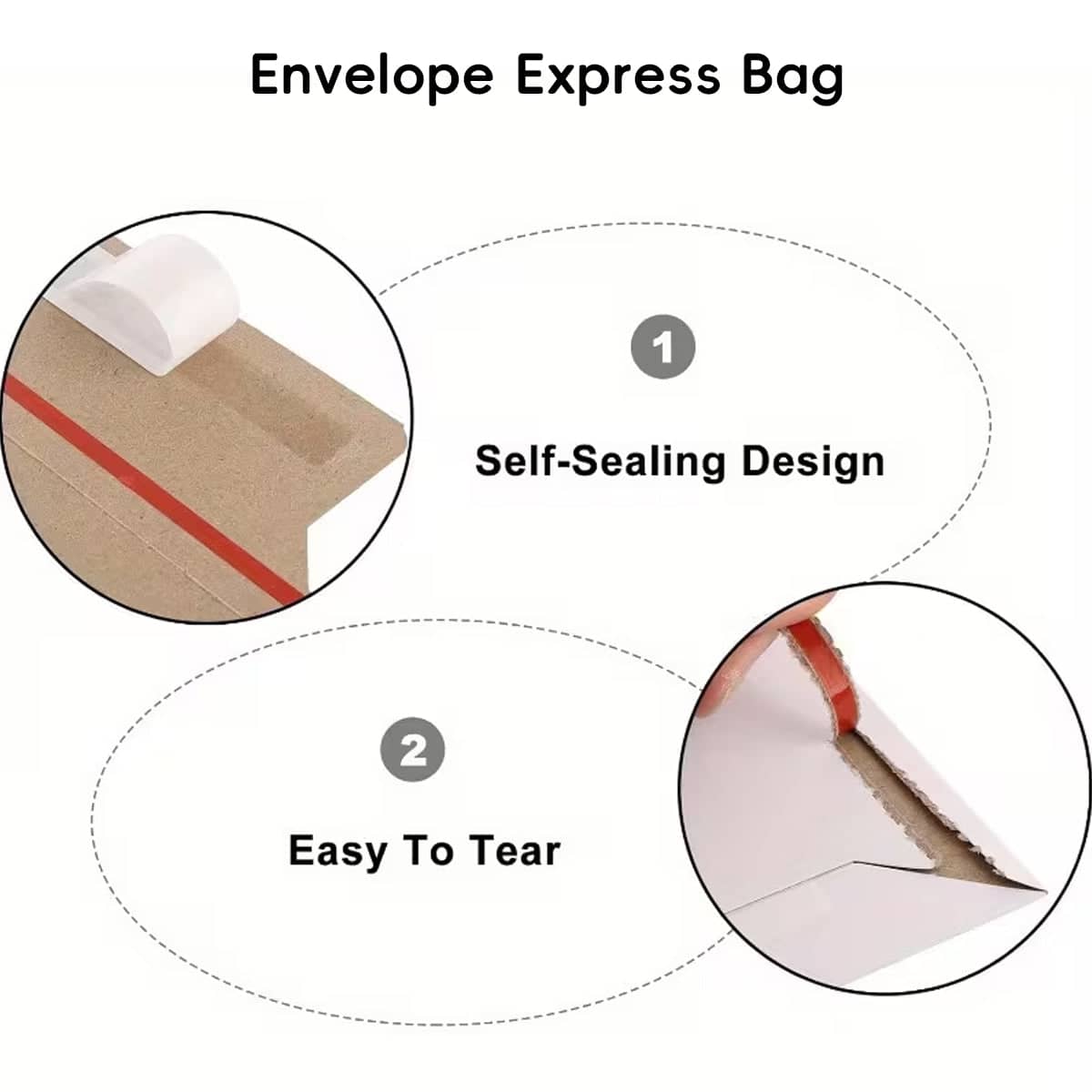 Self-Seal Mailing Envelopes - A5 (25 x 16.3 cm), Pack of 100 - view 5