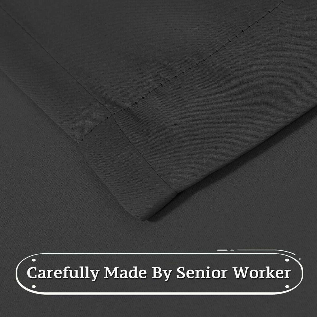 Semi Blackout Curtains, Pack of 2 - Light Grey, 132 x 244 cm - view 4