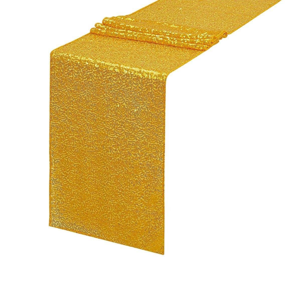 Sequin Table Runner, 30 x 180 cm - Yellow