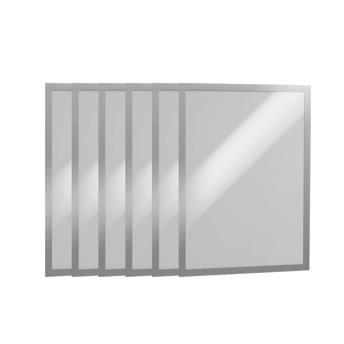 Set of 6 Magnetic A4 Display Frames, Wall Mount Clear PVC Document Holder for Certificates and Photos - view 2