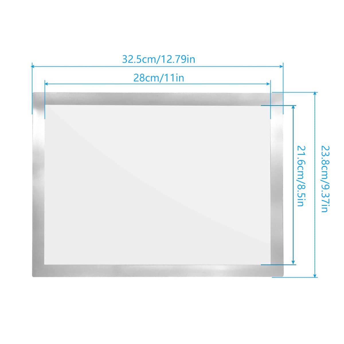 Set of 6 Magnetic A4 Display Frames, Wall Mount Clear PVC Document Holder for Certificates and Photos - view 3