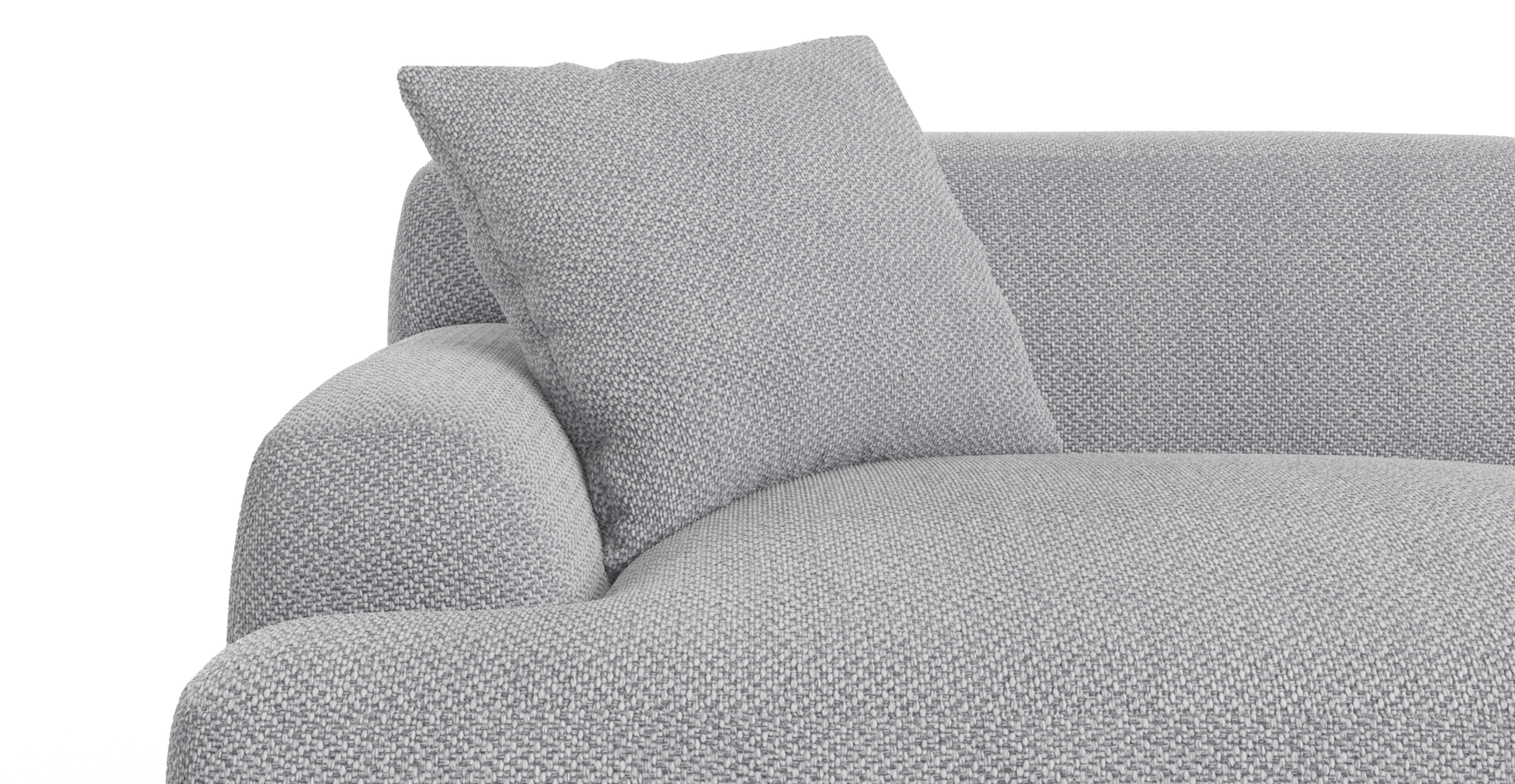Brosa Seta 4 Seater Sofa (Gainsboro Grey)