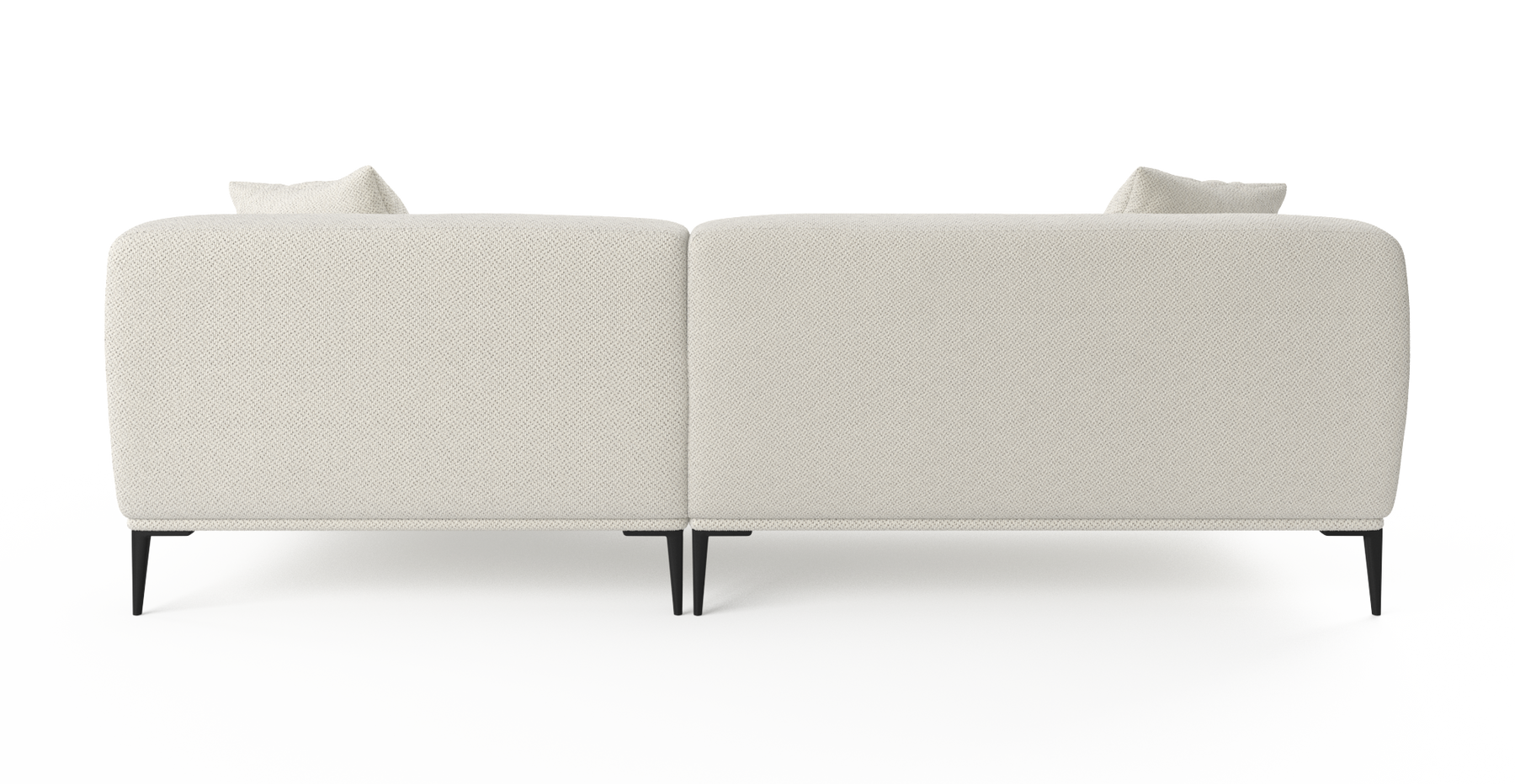 Brosa Seta 4 Seater Sofa with Chaise (Seashell White; Right Chaise)