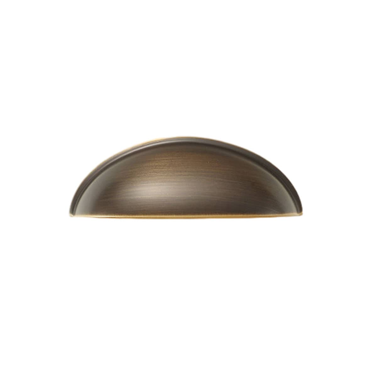 Shell Cabinet Door Handle, Single Hole Drawer Pull - Coffee Brown