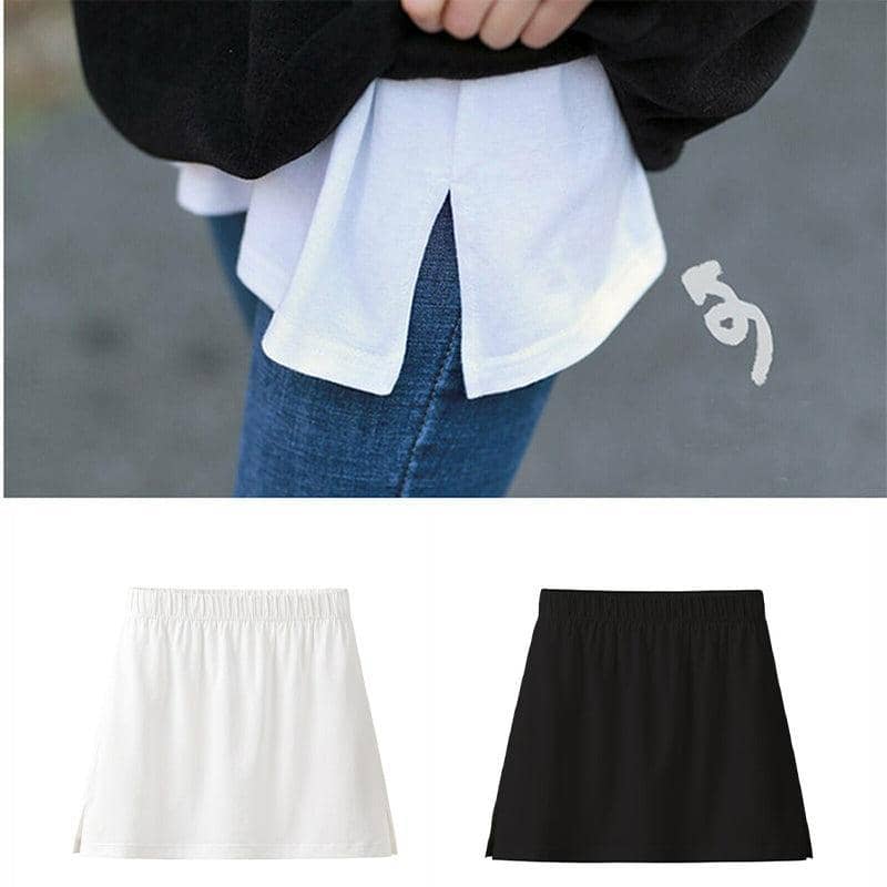 Shirt Extender Cotton Layering Hem - White - view 4