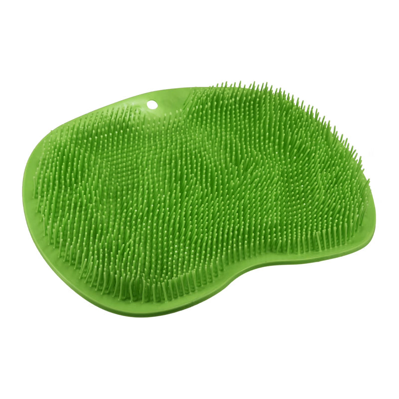 Shower Foot Scrubber Massage Pad with Suction Cups TPR - Green