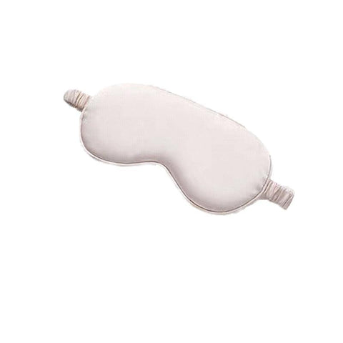 Silk Sleep Eye Mask with Elastic Strap - Nude Pink