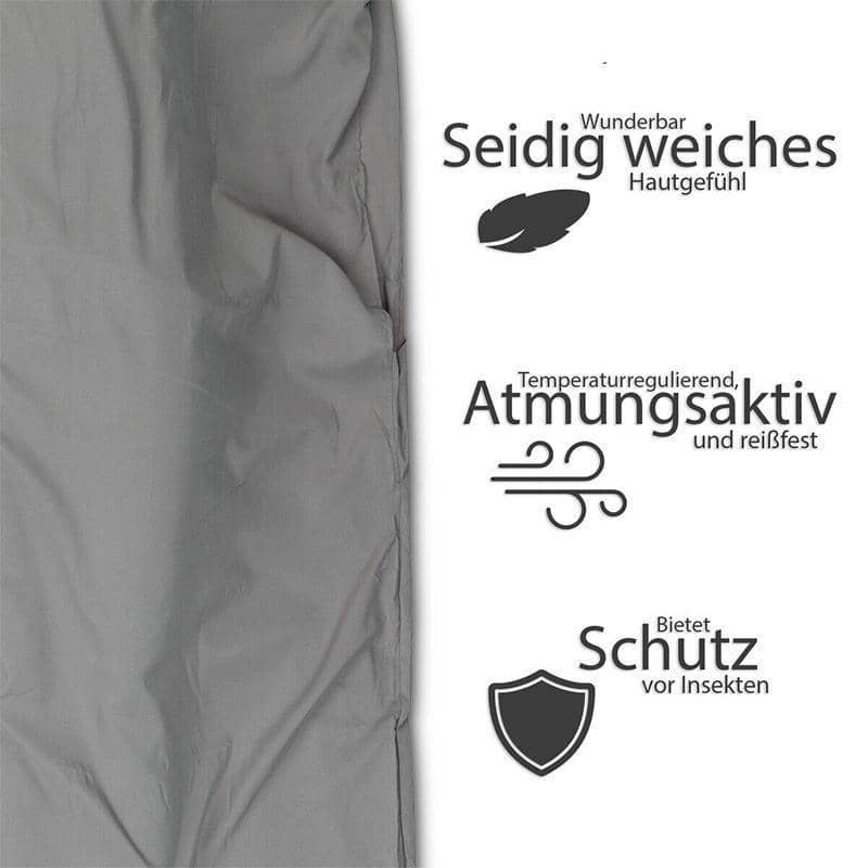 Silky Sleeping Bag Liner for Camping and Travel - Red, 75 x 210 cm - view 4