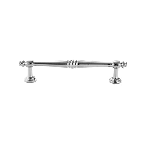 Silver Cabinet Drawer Handle - 128 mm Hole Distance, 160 mm Long