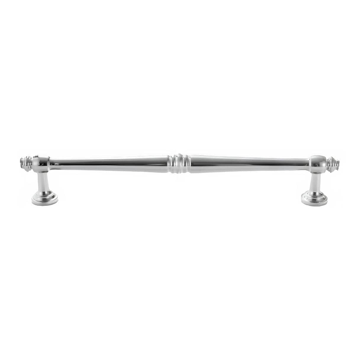 Silver Cabinet Drawer Handle - 192 mm Hole Distance, 233 mm Long
