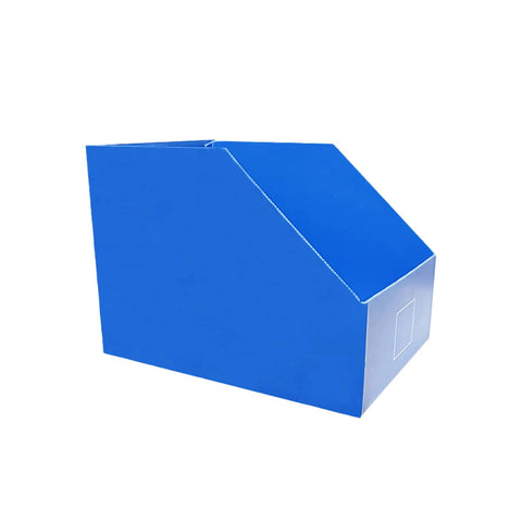 Slanted Corrugated Storage Bin Set, Pack of 5 for Garage Shelves - Size 40 x 30 cm