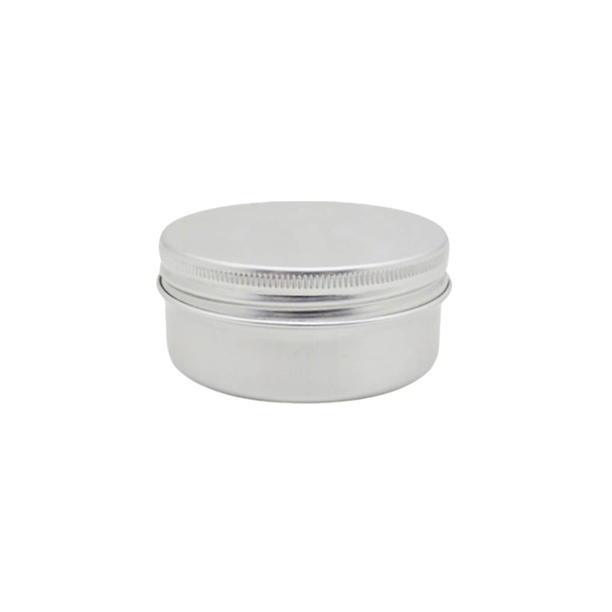 Small Round Aluminium Storage Tins with Screw Lids for Balms, Crafts and Jewellery - 50 ml
