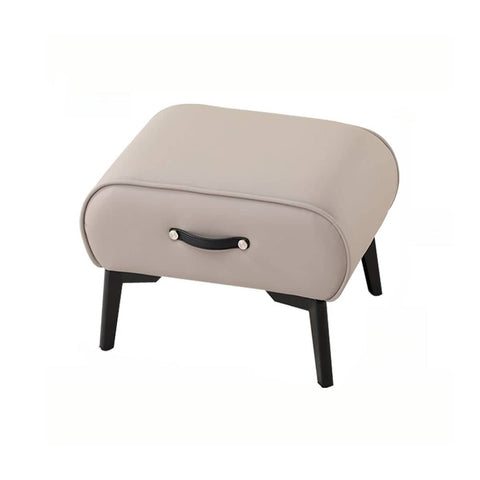 Sofa Stool for Entryway and Living Room, Shoe Changing Stool with Handle - Grey