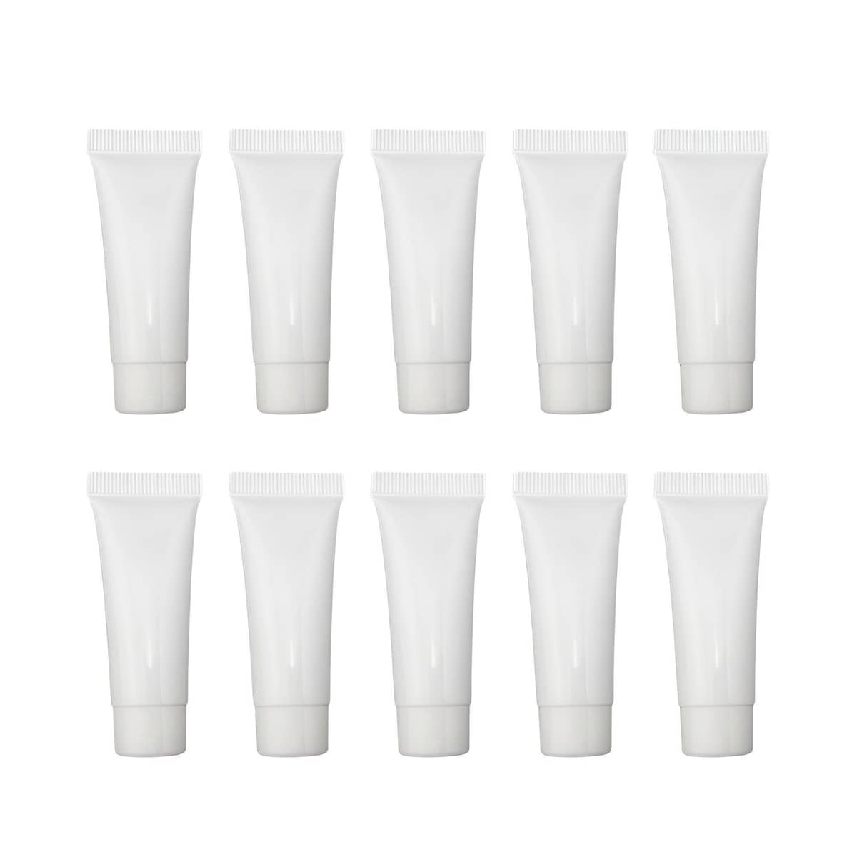 Soft Cosmetic Tubes for Face Wash and Lotion - 10 ml, Pack of 10
