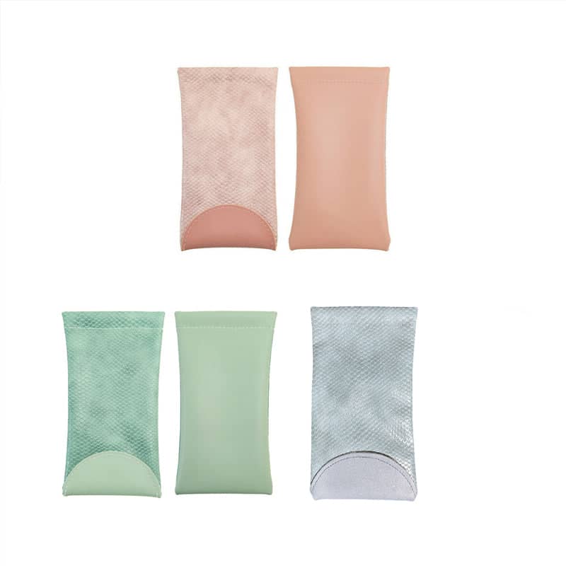 Soft Snap-Top Glasses Pouch for Sunglasses and Spectacles - Pink - view 3