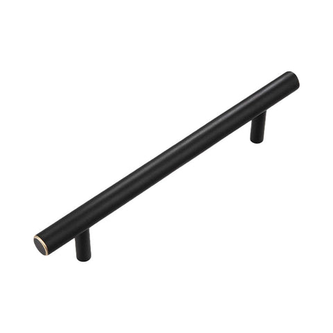 Solid Copper Drawer Pull Handle - Dark Copper, 128mm Hole Spacing