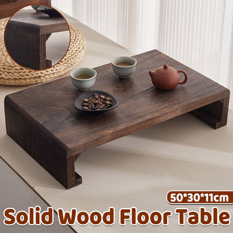 Solid Wood Low Table for Windowsills, Balconies and Floors, Japanese Tatami Style Coffee Table