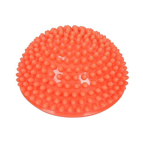 Spiky Massage Ball, Half Round, 16 x 9 cm - Orange