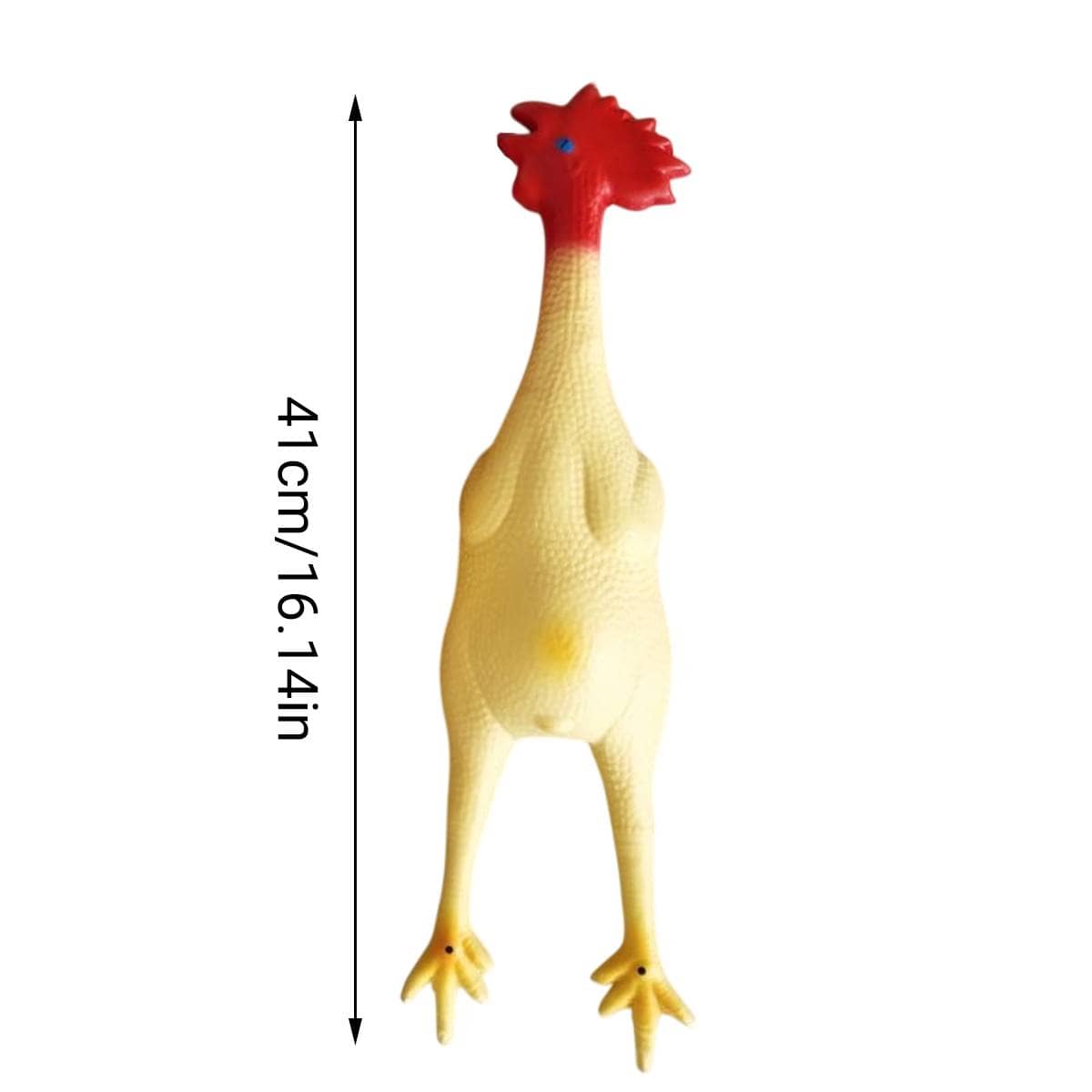 Squeaky Chicken Dog and Cat Chew Toy, Durable Interactive Play, Approx 41 cm - view 3
