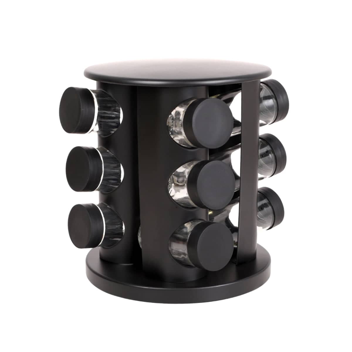 Stainless Steel 9 Jar Spice Rack Set with Seasoning Jars - view 2