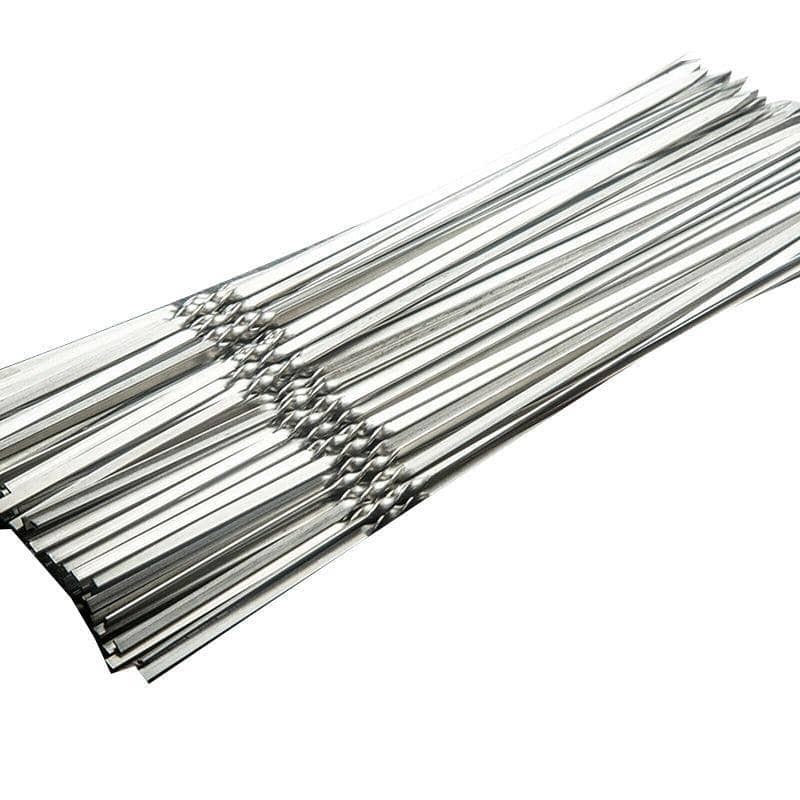 Stainless Steel BBQ Skewers 27-28 cm - Pack of 100 - view 3