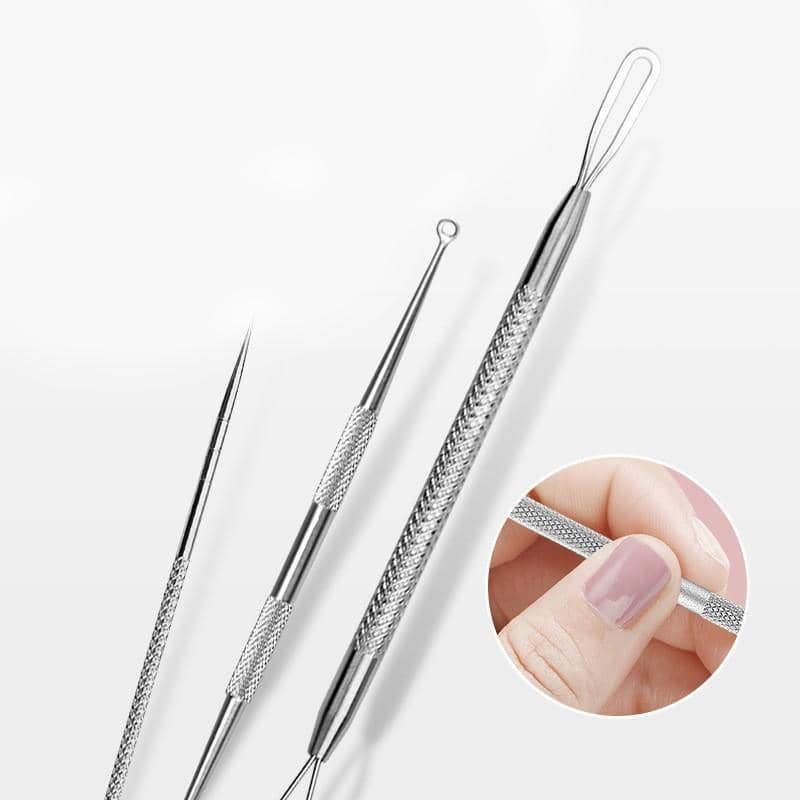 Stainless Steel Blackhead Remover Tool Kit with Case - Set of 8 - view 3