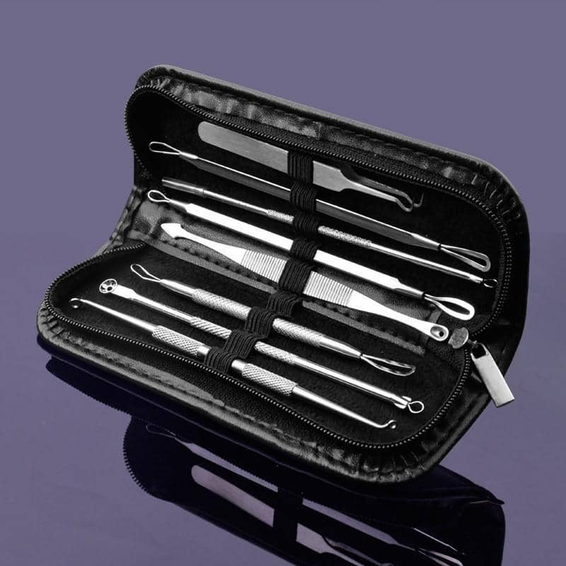 Stainless Steel Blackhead Remover Tool Kit with Case - Set of 8 - view 4