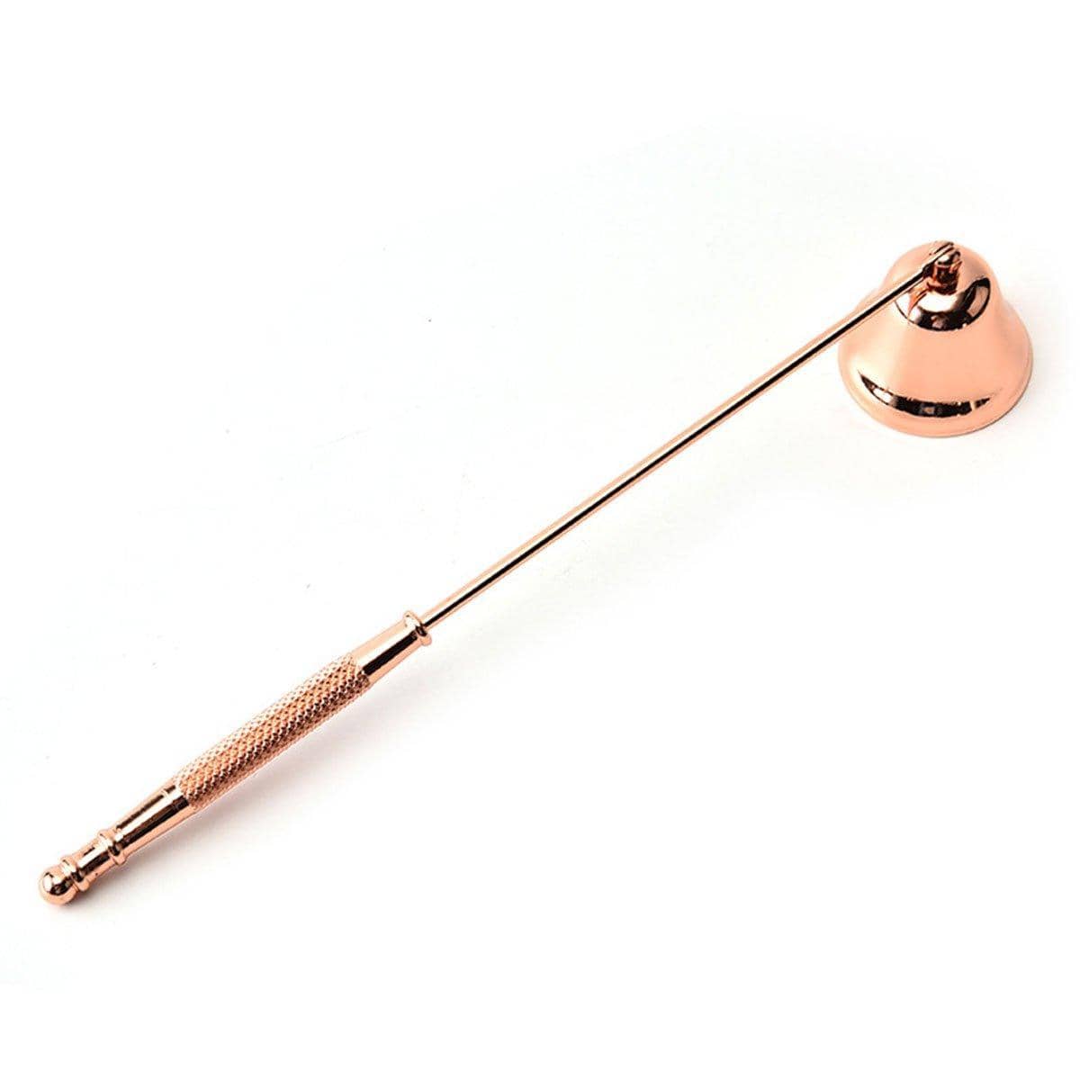 Stainless Steel Candle Snuffer with Bell Hood - Rose Gold