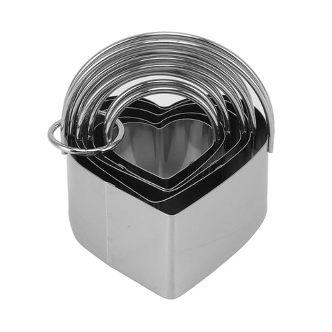 Stainless Steel Cookie Cutter Set Pack of 5 - Heart