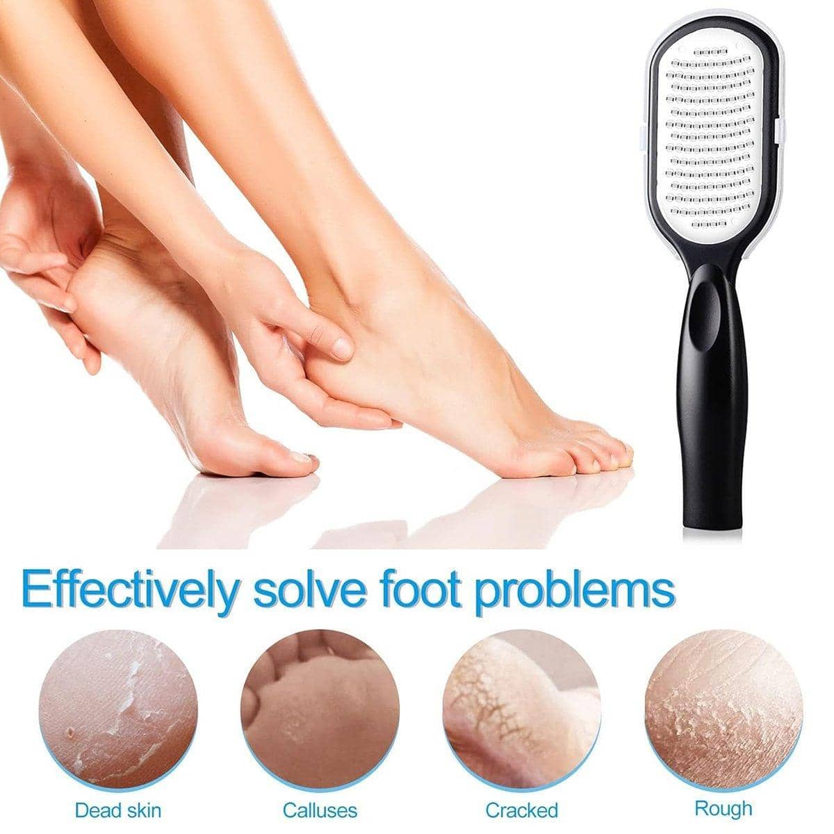 Stainless Steel Foot File, Callus Remover Pedicure Rasp - White - view 4