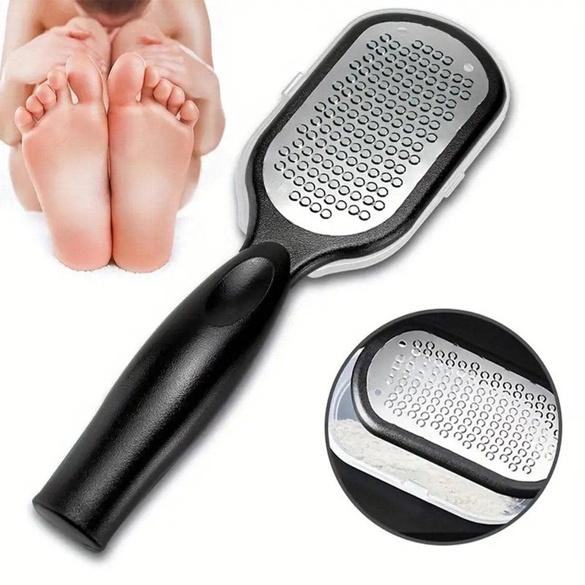 Stainless Steel Foot File, Callus Remover Pedicure Rasp - White - view 5
